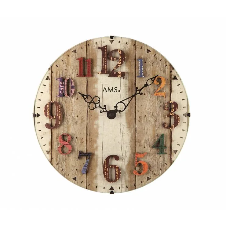 PENDULE AMS DESIGN QUARTZ EN VERRE - 9423 — image 1
