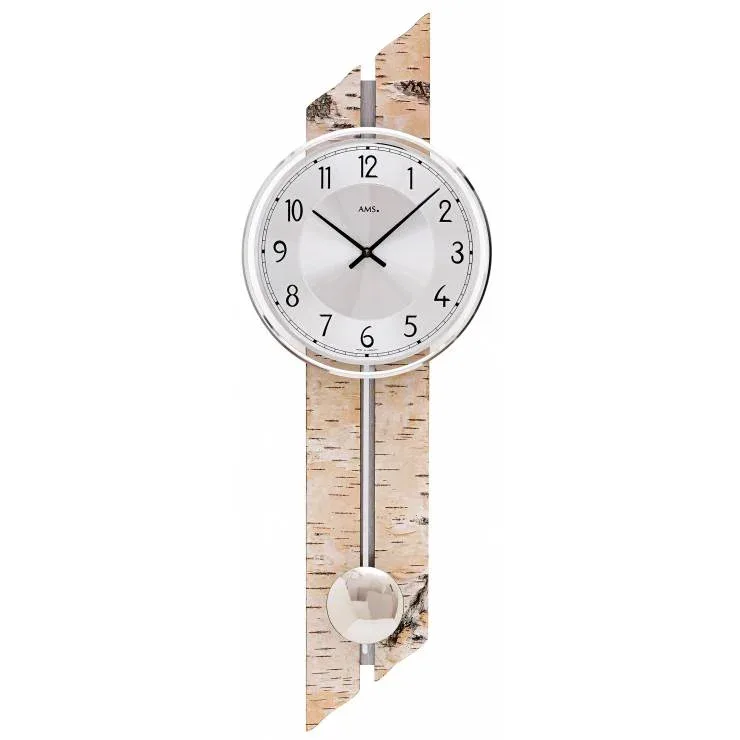 HORLOGE DESIGN BOIS ET ALUMINIUM - 7470 — image 1