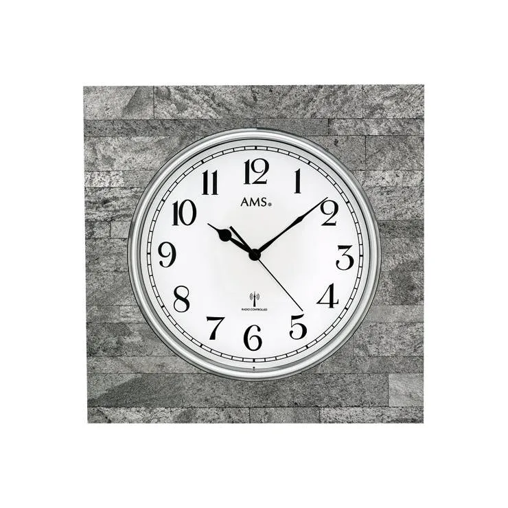 PENDULE AMS DESIGN PIERRE GRISE- 5568 — image 1