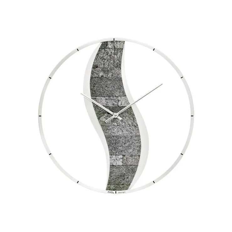 PENDULE AMS DESIGN QUARTZ EN PIERRE - 9646 — image 1