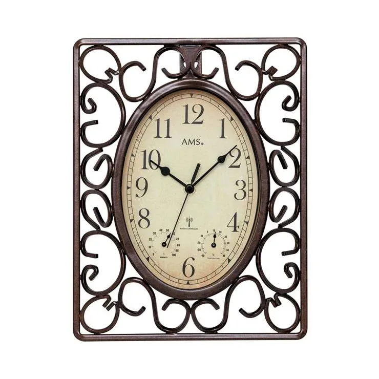HORLOGE METAL & INDICATEUR DE TEMPERATURE - 5976 — image 1