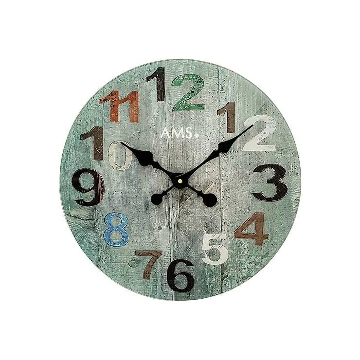 PENDULE AMS DESIGN QUARTZ EN METAL - 9651 — image 1