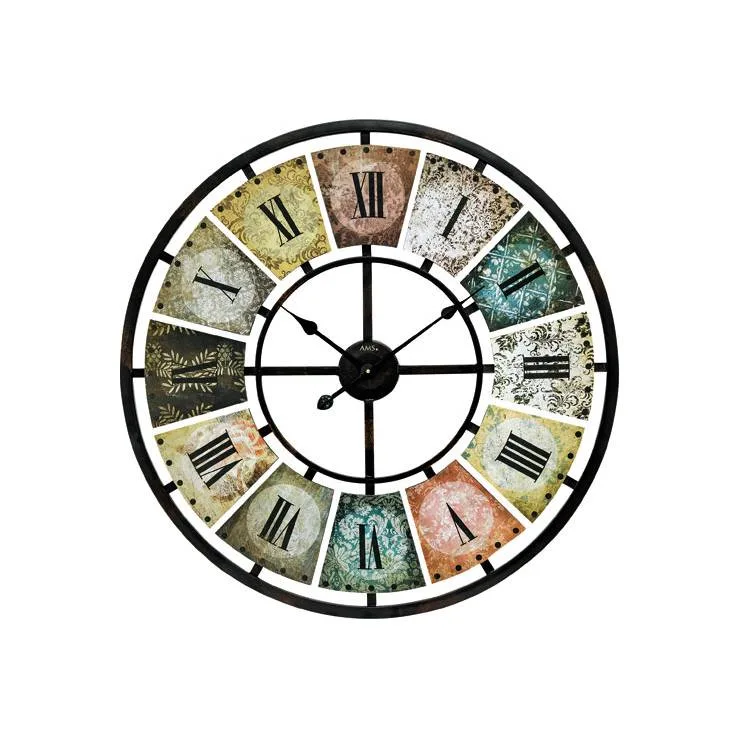 PENDULE AMS DESIGN QUARTZ EN METAL - 9644 — image 1