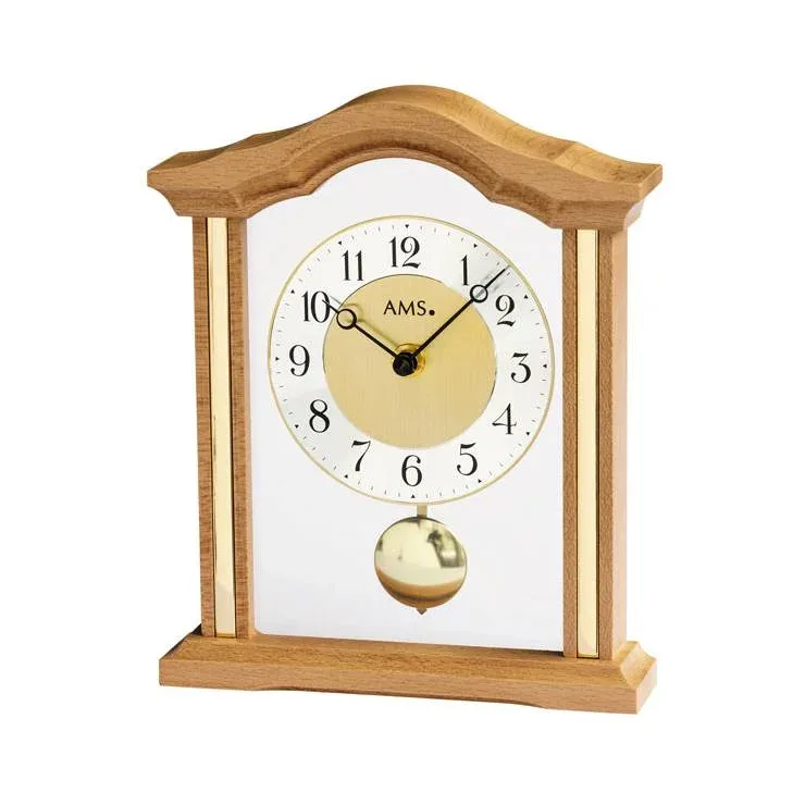PENDULE EN BOIS AMS - 1174/18 — image 1