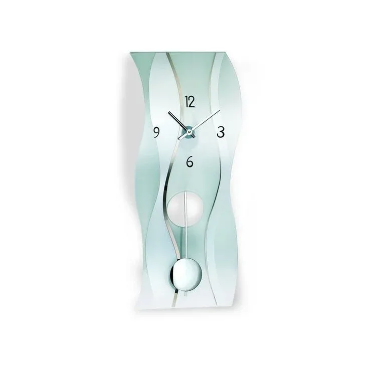 PENDULE DESIGN VERRE A BALANCIER — image 2