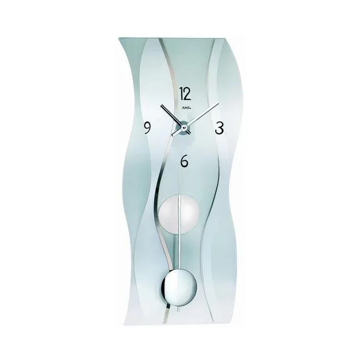 PENDULE DESIGN VERRE A BALANCIER — image 1