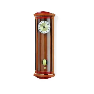PENDULE DESIGN BOIS RADIO PILOTEE A BALANCIER ET MELODIE — image 1