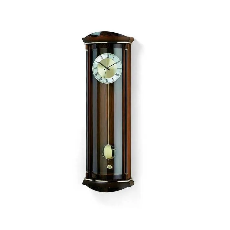 PENDULE DESIGN BOIS RADIO PILOTEE A BALANCIER ET MELODIE — image 1