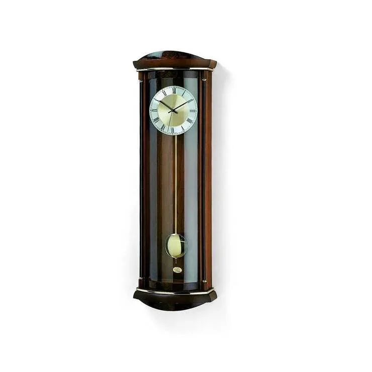 PENDULE DESIGN BOIS RADIO PILOTEE A BALANCIER ET MELODIE — image 1