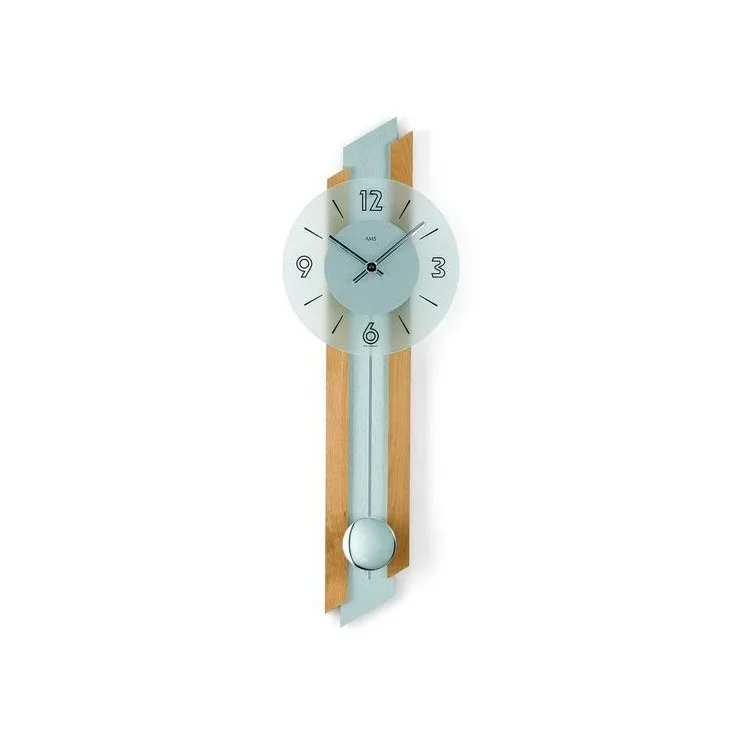 PENDULE DESIGN VERRE A BALANCIER - 7207 — image 1