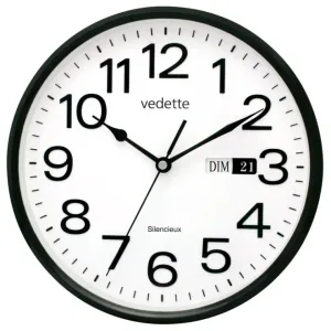 PENDULE MURALE QUARTZ MODERNE SILENCIEUSE AVEC DATE - 05 — image 1