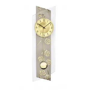 PENDULE DESIGN VERRE A BALANCIER RADIO PILOTEE - 5223 — image 1