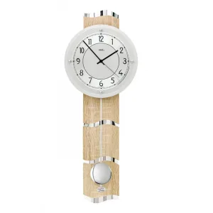 PENDULE DESIGN VERRE A BALANCIER RADIO PILOTEE - 5214 — image 1