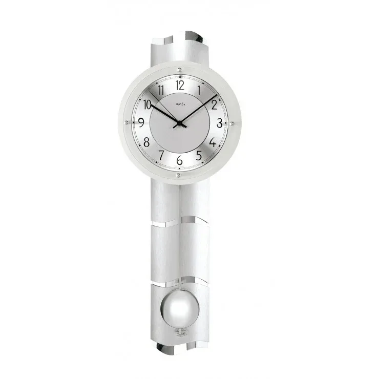 PENDULE DESIGN VERRE A BALANCIER RADIO PILOTEE - 5215 — image 1