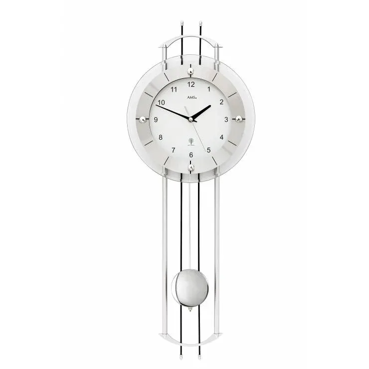 PENDULE DESIGN A BALANCIER RADIO PILOTEE - 5248 — image 1