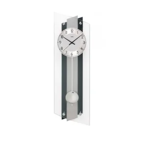PENDULE DESIGN VERRE A BALANCIER RADIO PILOTEE - 5262 — image 1