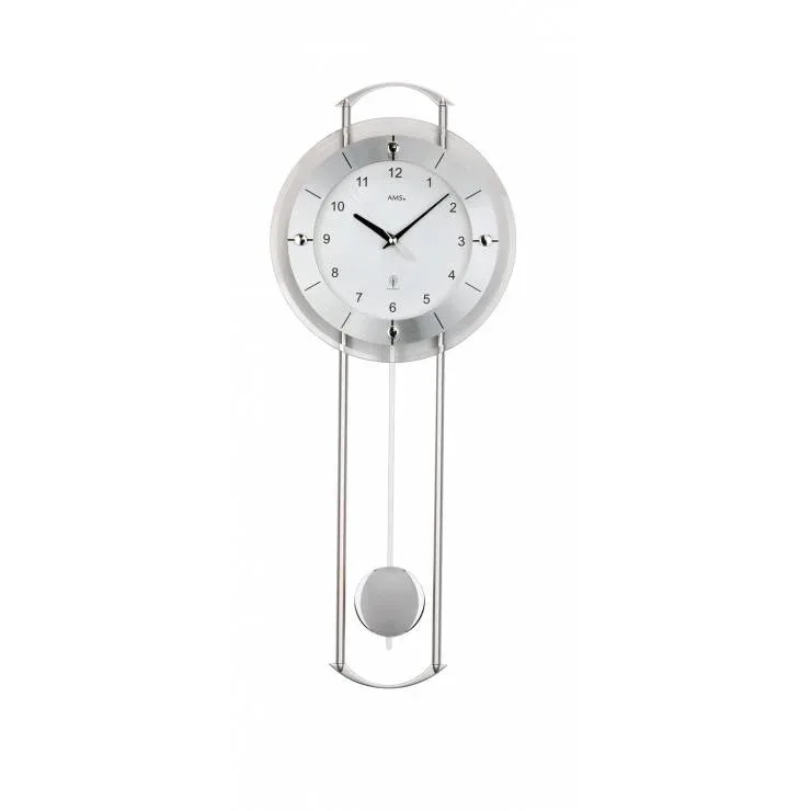 PENDULE DESIGN VERRE A BALANCIER RADIO PILOTEE - 5254 — image 1