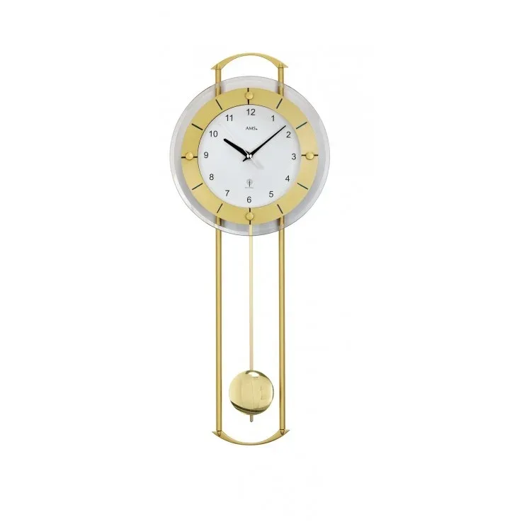 PENDULE DESIGN VERRE A BALANCIER RADIO PILOTEE - 5255 — image 1