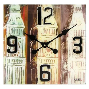PENDULE AMS DESIGN QUARTZ EN VERRE - 9489 — image 1