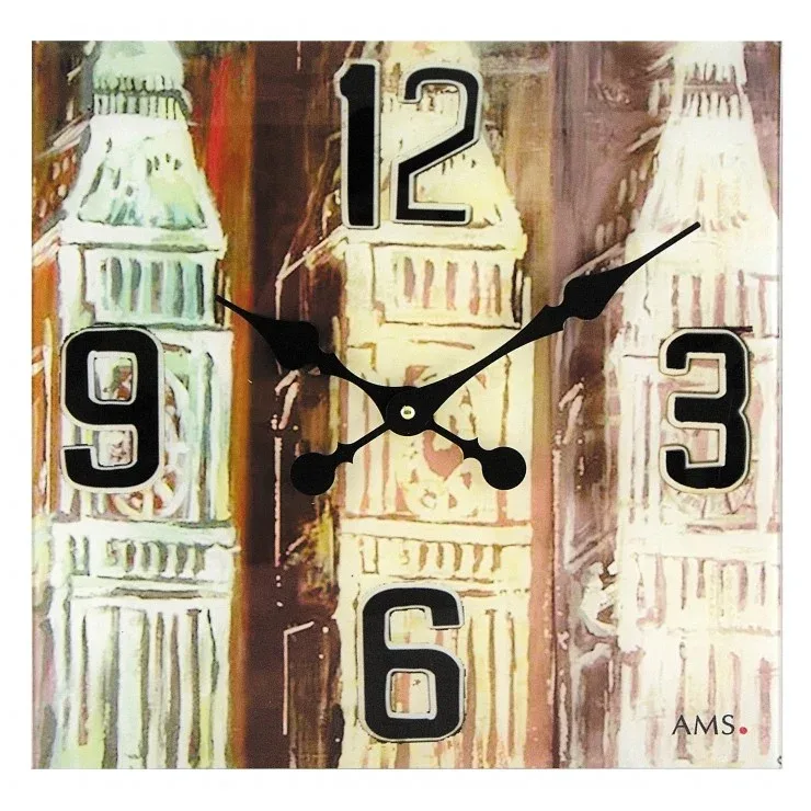 PENDULE AMS DESIGN QUARTZ EN VERRE - 9489 — image 1