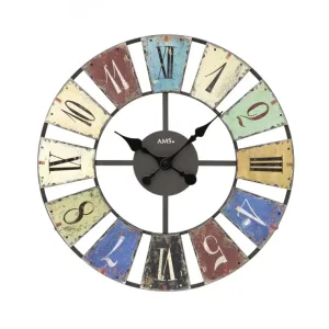 PENDULE AMS DESIGN QUARTZ EN METAL - 9465 — image 1