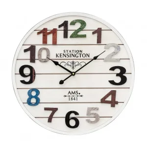 PENDULE AMS DESIGN QUARTZ EN BOIS - 9538 — image 1