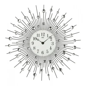 PENDULE AMS DESIGN QUARTZ EN METAL - 9380 — image 1