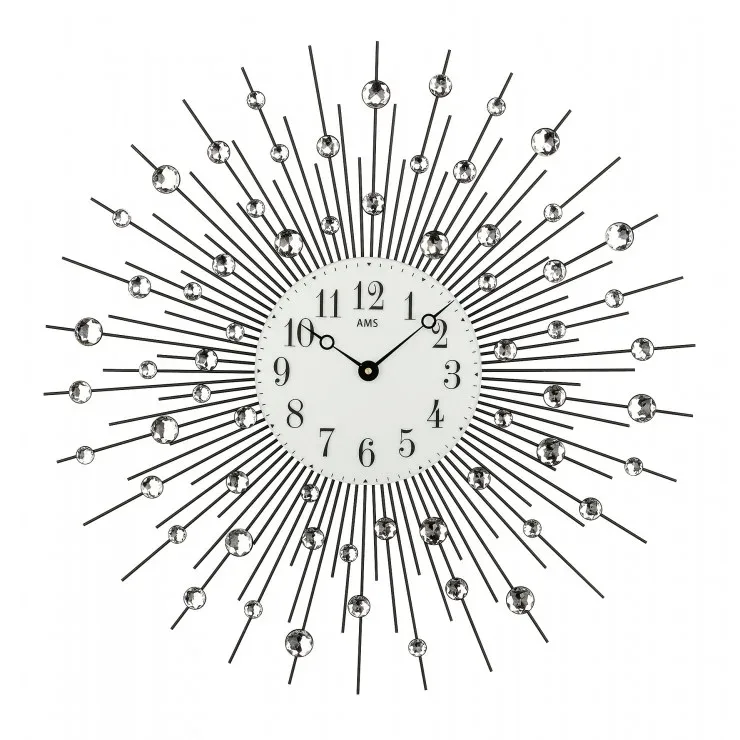 PENDULE AMS DESIGN QUARTZ EN METAL - 9380 — image 1