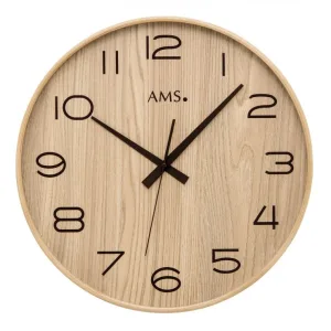 HORLOGE RADIO PILOTEE EN BOIS AMS - 5522 — image 1