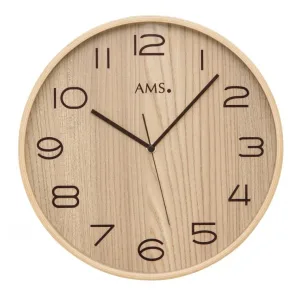 HORLOGE RADIO PILOTEE EN BOIS AMS - 5514 — image 1