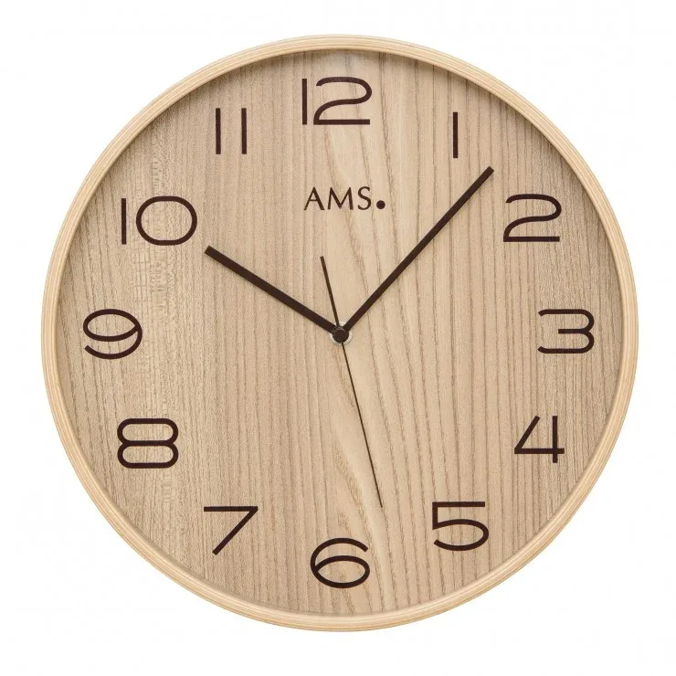 HORLOGE RADIO PILOTEE EN BOIS AMS - 5514 — image 1
