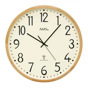 GRANDE HORLOGE EN BOIS RADIO PILOTEE AMS - 5534 — image 1