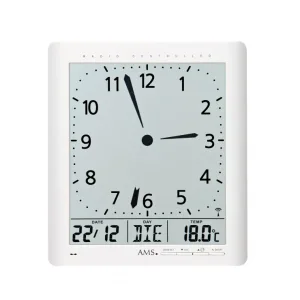 HORLOGE RADIO PILOTEE DIGITALE ANALOGIQUE AMS - 5896 — image 1