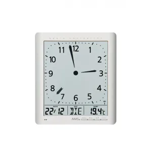 HORLOGE RADIO PILOTEE DIGITALE ANALOGIQUE AMS - 5898 — image 1