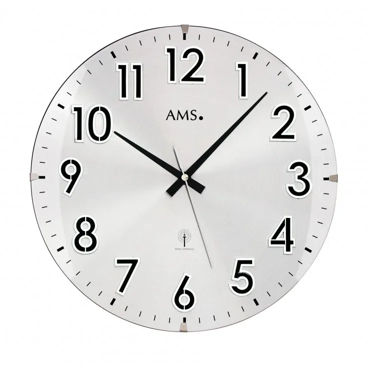 HORLOGE METAL ET VERRE RADIO PILOTEE AMS - 5973 — image 1