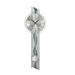 PENDULE DESIGN BOIS ET VERRE A BALANCIER - 7216 — image 1