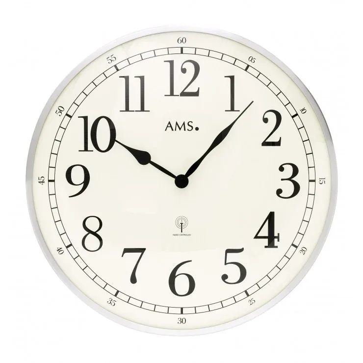 HORLOGE METAL ET VERRE RADIO PILOTEE AMS - 5606 — image 1