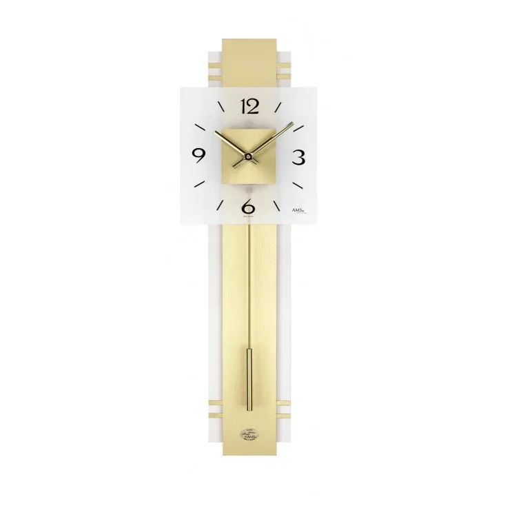 PENDULE DESIGN BOIS A BALANCIER - 7301 — image 1