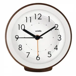 REVEIL QUARTZ SILENCIEUX ROND FACON BOIS - VR10114 — image 1