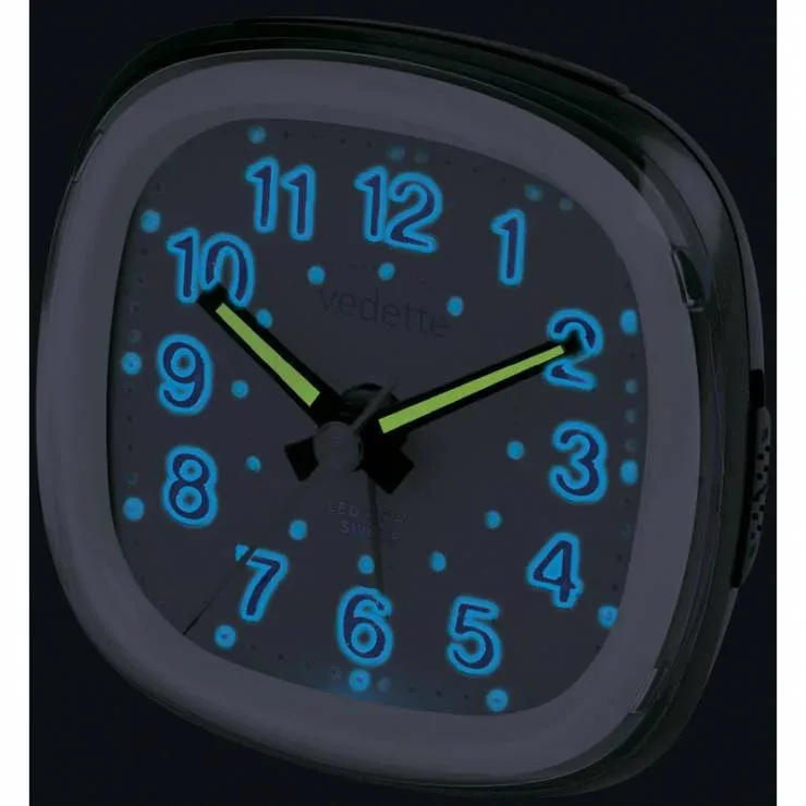 REVEIL QUARTZ SILENCIEUX VEDETTE BLEU ET BLANC - VR10115 — image 2