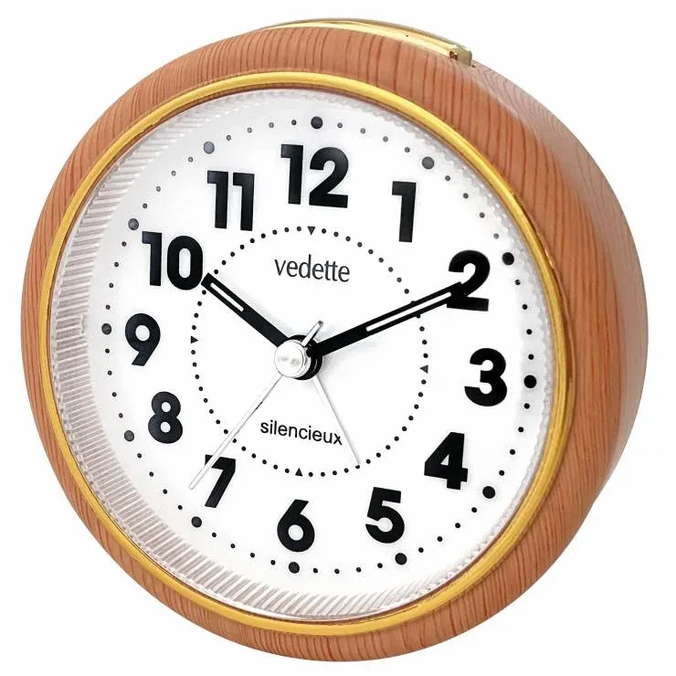 REVEIL QUARTZ SILENCIEUX DE STYLE VEDETTE - VR10132 — image 1