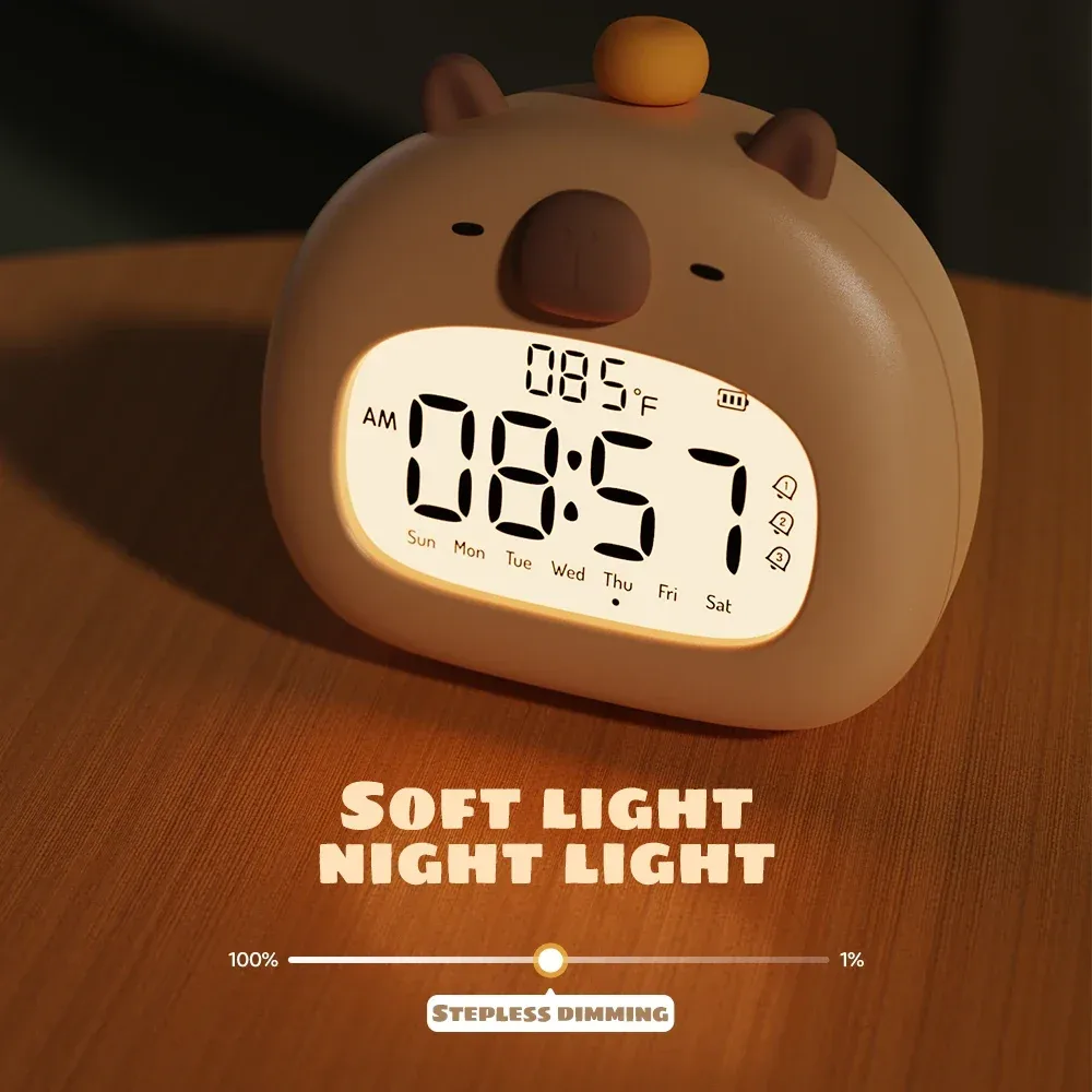 Réveil LED pour Enfants avec Veilleuse — image 1