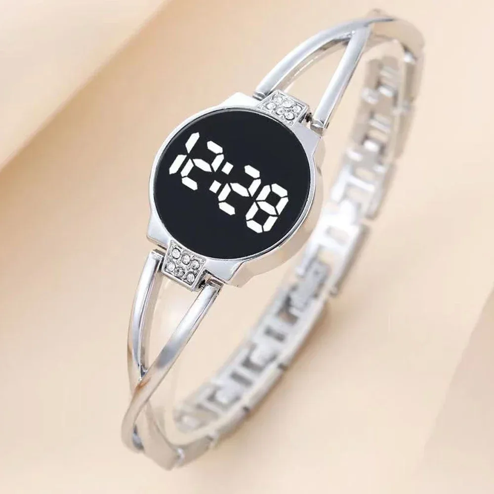 Montre Femme LED Tactile Cuir Végétalien — image 2