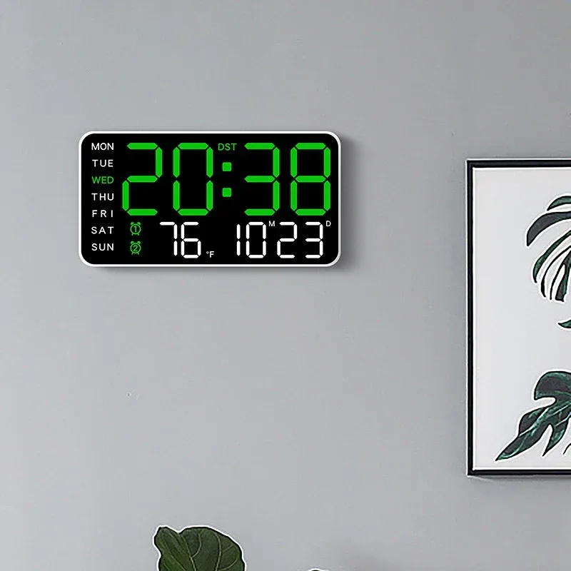 Horloge Murale Numérique Double Alarme — image 2