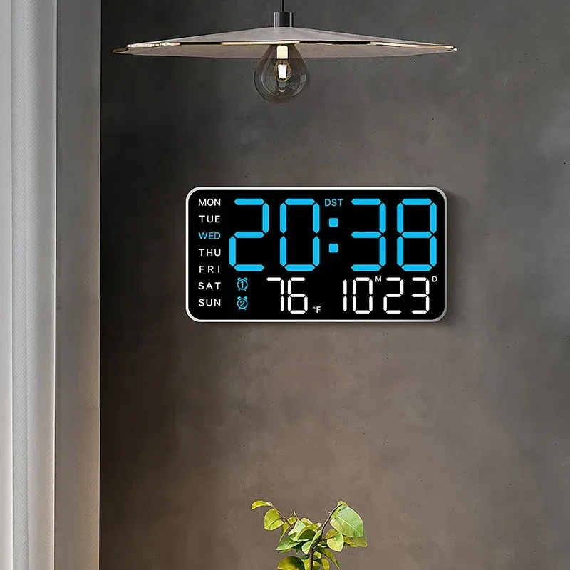 Horloge Murale Numérique Double Alarme — image 3