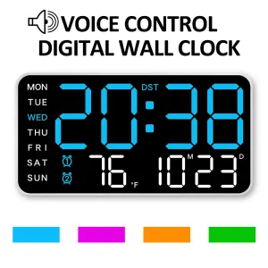 Horloge Murale Numérique Double Alarme — image 1