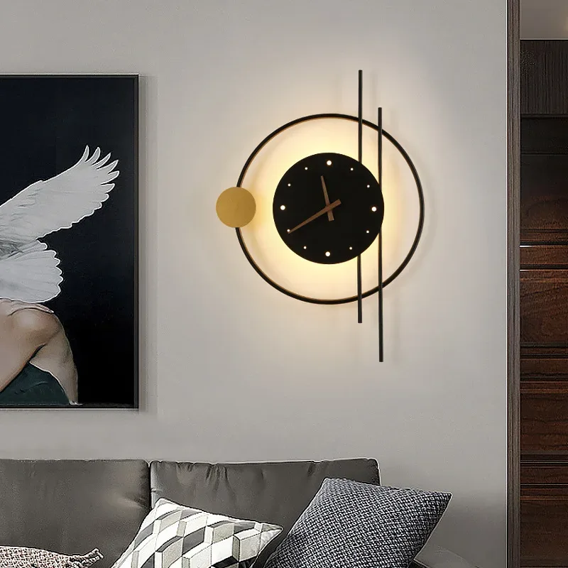 Applique Murale LED avec Horloge — image 1