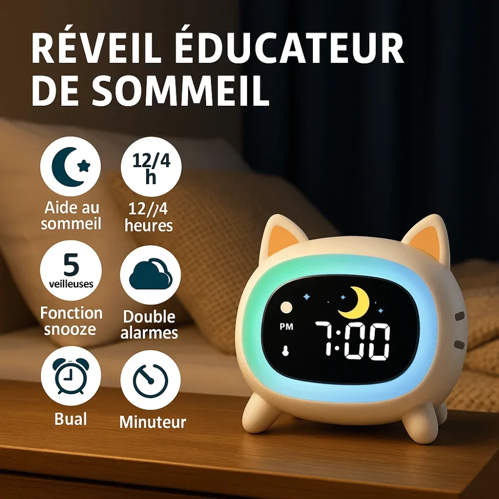 Réveil Chat mignon — image 2