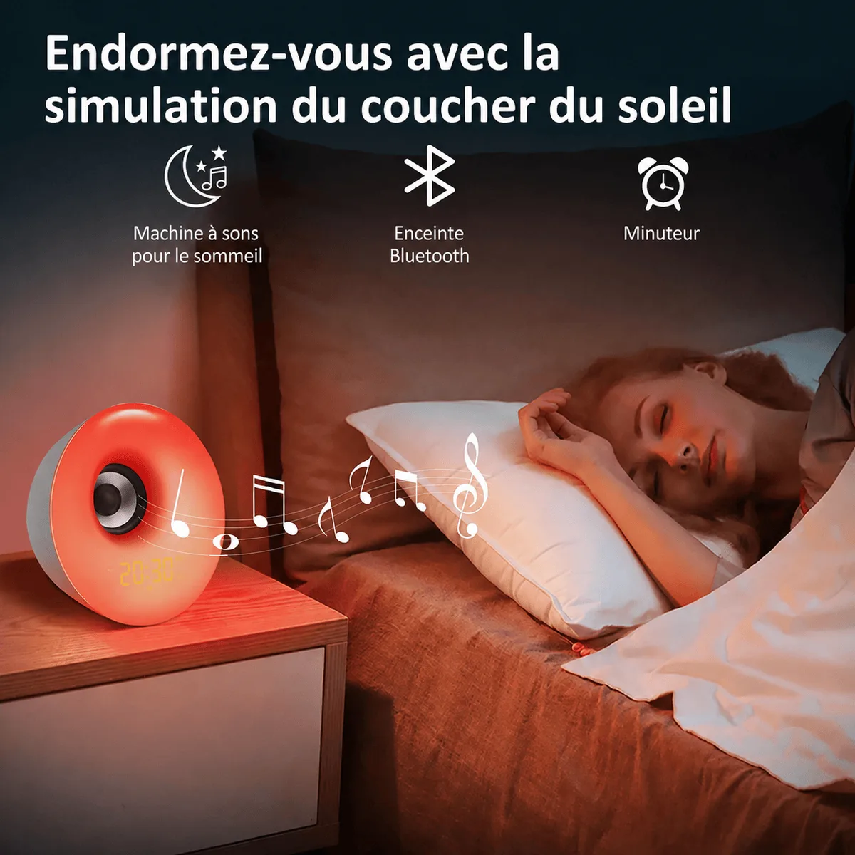 Lampe réveil luminothérapie