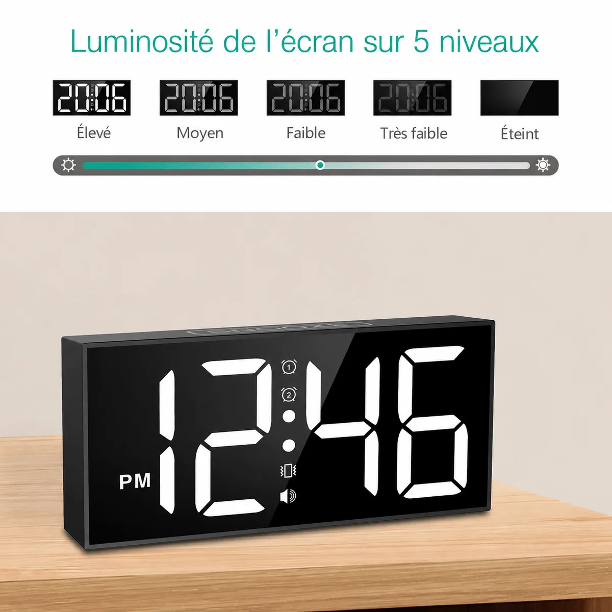 Réveil vibreur pour sourd